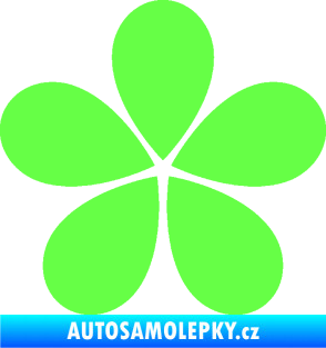 Samolepka Květina dekor 031 Fluorescentní zelená