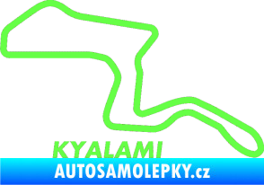 Samolepka Okruh Kyalami Fluorescentní zelená