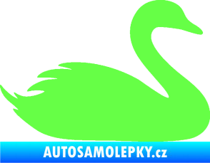 Samolepka Labuť 001 pravá Fluorescentní zelená