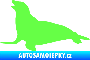Samolepka Lachtan 002 levá Fluorescentní zelená