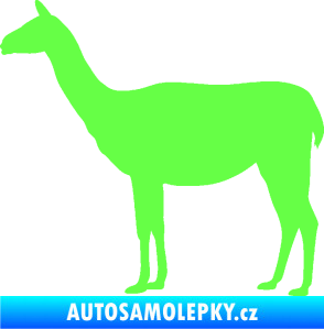 Samolepka Lama 001 levá Fluorescentní zelená