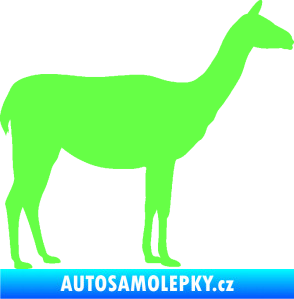 Samolepka Lama 001 pravá Fluorescentní zelená