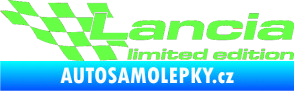 Samolepka Lancia limited edition levá Fluorescentní zelená