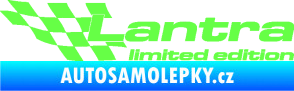 Samolepka Lantra limited edition levá Fluorescentní zelená
