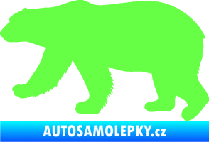 Samolepka Lední medvěd 002 levá Fluorescentní zelená