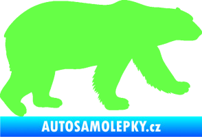 Samolepka Lední medvěd 002 pravá Fluorescentní zelená