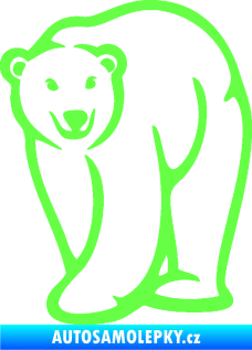 Samolepka Lední medvěd 004 levá Fluorescentní zelená