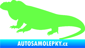 Samolepka Leguán 001 levá Fluorescentní zelená