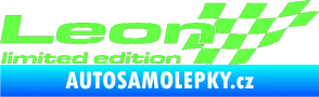 Samolepka Leon limited edition pravá Fluorescentní zelená