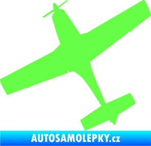 Samolepka Letadlo 003 levá Fluorescentní zelená