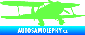 Samolepka Letadlo 006 pravá Fluorescentní zelená