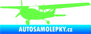 Samolepka Letadlo 014 levá Fluorescentní zelená