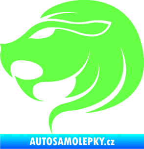 Samolepka Lev zvěrokruh 002 levá Fluorescentní zelená