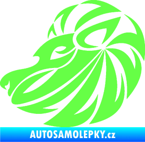 Samolepka Lev zvěrokruh 003 levá Fluorescentní zelená
