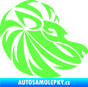 Samolepka Lev zvěrokruh 003 pravá Fluorescentní zelená