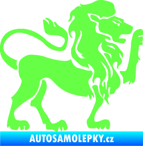 Samolepka Lev zvěrokruh 005 pravá Fluorescentní zelená
