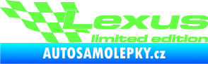 Samolepka Lexus limited edition levá Fluorescentní zelená
