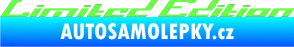 Samolepka Limited edition 009 Fluorescentní zelená