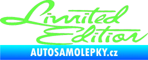 Samolepka Limited edition old Fluorescentní zelená