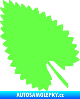 Samolepka List 001 levá Fluorescentní zelená