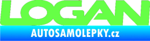 Samolepka Logan Fluorescentní zelená