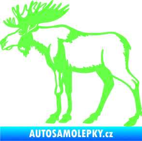 Samolepka Los 005 levá Fluorescentní zelená