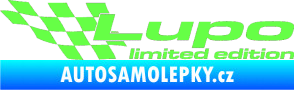 Samolepka Lupo limited edition levá Fluorescentní zelená