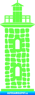 Samolepka Maják 001 Fluorescentní zelená