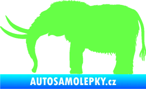 Samolepka Mamut 001 levá Fluorescentní zelená