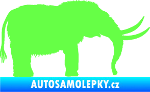 Samolepka Mamut 001 pravá Fluorescentní zelená
