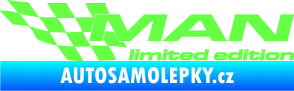 Samolepka MAN limited edition levá Fluorescentní zelená