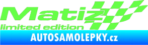 Samolepka Matiz limited edition pravá Fluorescentní zelená