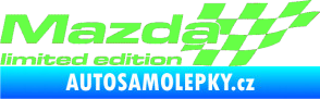 Samolepka Mazda limited edition pravá Fluorescentní zelená