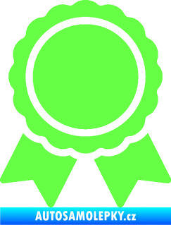 Samolepka Medaile 001 Fluorescentní zelená