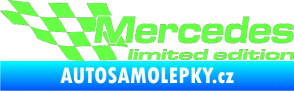 Samolepka Mercedes limited edition levá Fluorescentní zelená