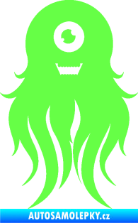 Samolepka Monstrum 002 levá Fluorescentní zelená