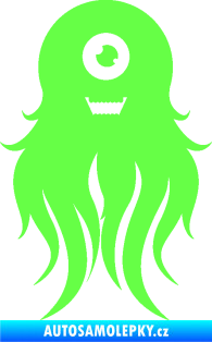 Samolepka Monstrum 002 pravá Fluorescentní zelená