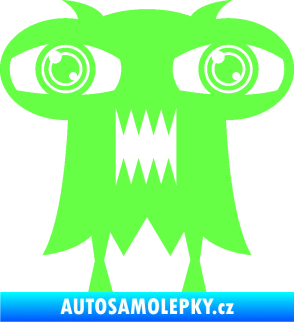 Samolepka Monstrum 003 pravá Fluorescentní zelená