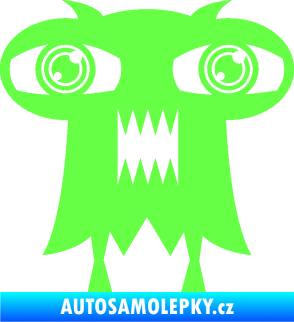 Samolepka Monstrum 003 levá Fluorescentní zelená