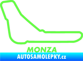Samolepka Okruh Monza Fluorescentní zelená