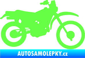Samolepka Motorka 046 pravá Fluorescentní zelená