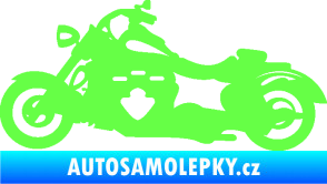 Samolepka Motorka 056 levá Fluorescentní zelená
