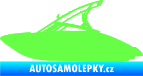 Samolepka Motorový člun 001 levá Fluorescentní zelená