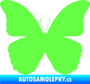 Samolepka Motýl 006 Fluorescentní zelená
