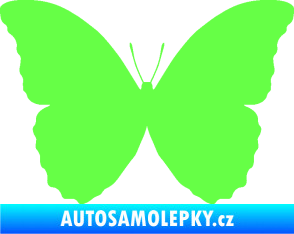 Samolepka Motýl 008 Fluorescentní zelená