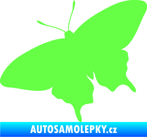Samolepka Motýl 010 levá Fluorescentní zelená