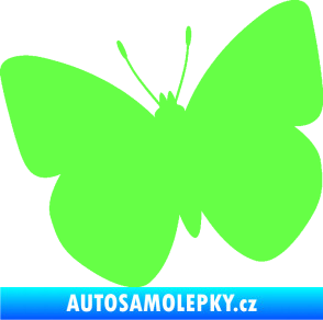 Samolepka Motýl 011 levá Fluorescentní zelená