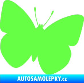 Samolepka Motýl 011 pravá Fluorescentní zelená