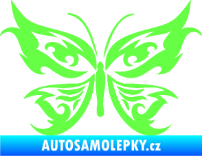 Samolepka Motýl 012 Fluorescentní zelená