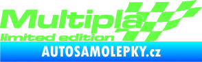 Samolepka Multipla limited edition pravá Fluorescentní zelená